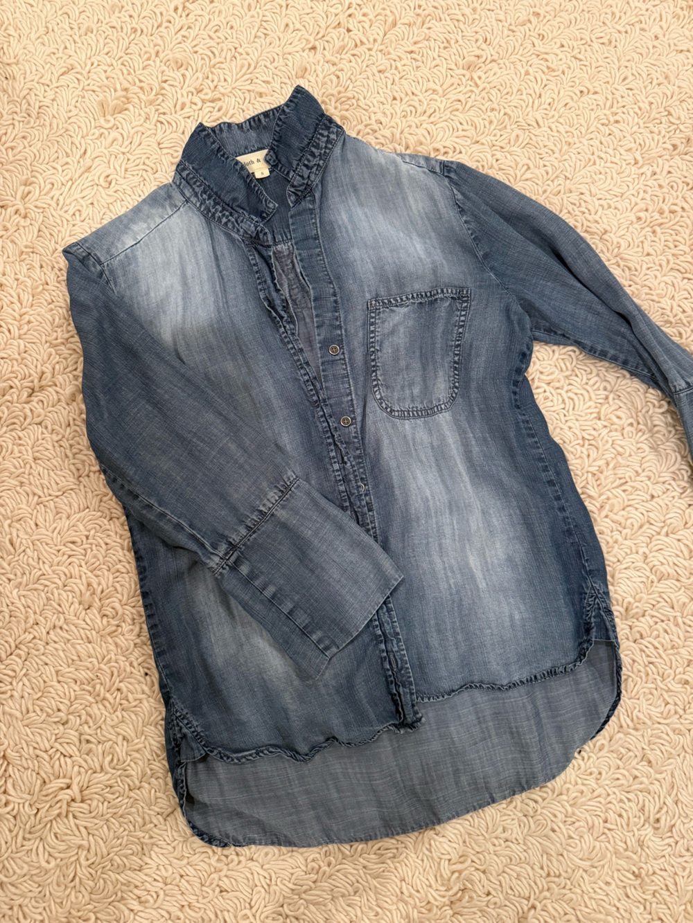 Anthropologie Cloth and Stone Denim Button Downn